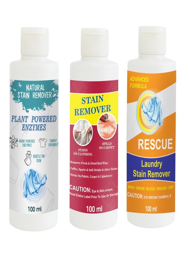 مجموعة مزيل البقع من توفوس، مزيل بقع القمصان، الأحمر والبرتقالي | محلول تنظيف متعدد الأسطح للملابس والأقمشة والمفروشات (100 غرام لكل عبوة) - Image 1